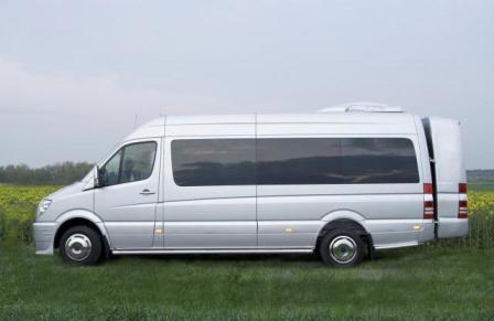 Bus rental Europe Mercedes Benz Sprinter Lux TOP Business class